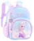 K-ONESEEYOU Prinzessinnen Schultasche mit Die Eiskönigin Frozen Motiv – Elsa Rucksack Kindergarten- Schulrucksack Kinder (Lila Snow)