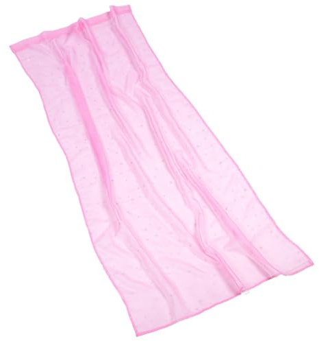 Ciieeo Voile-vorhänge Mit Sternenmuster Transparente Gardinen Aus Polyester Für Mädchenschlafzimmer Rosa Farbe Fenstergitter Und Fensterbehandlung