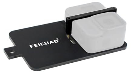 FEICHAO Gimbal Conversion Plate Holder Bracket M3 Screw Hole Counterweight Balance Compatible with Hero 13, Action 5pro/4/3 Sports Camera (Only Plate)
