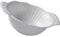 DRESSOOS 1pieza Ensaladera De Porcelana Creativa Doble Asa Para Servir Ensaladas y Frutas Para Fiestas y Uso Diario Blanco