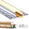 GEEKLUX LED Fliesenprofil 2m 10 Stück und strip Profil Unterputz, LED Schiene aus Eloxiertem Aluminium Kanal für Streifen bis 20mm Diffusor für Gleichmäßige Lichtverteilung