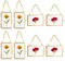 SUMTree 8Pcs Bilderrahmen aus Glas und Metall,Hängende Glas Fotorahmen,Pflanze Probe Clip,Für gepresste Blumen,Fotos,Nur Glasrahmen (Golden, 5x7,6 cm, Rechteck, 4 x horizontal,4 x vertikal)