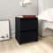 OHOOWOO Nachttische 2 STK. Schwarz 30×30×40 cm Holzwerkstoff,Schwarze Nachttische Paar aus Holzwerkstoff Elegante Nachtkonsole für Schlafzimmer und Wohnzimmer Schlafzimmer, Nachttische