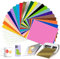 23 Farbe Smart Adhesive Vinyl Permanent für Cricut Joy Xtra, Smart Vinyl Permanent mit 5 Transferfolie 24x30.5cm Selbstklebend Vinylfolie Vinyl Plotter Film Kit für DIY Handwerk & Dekoration