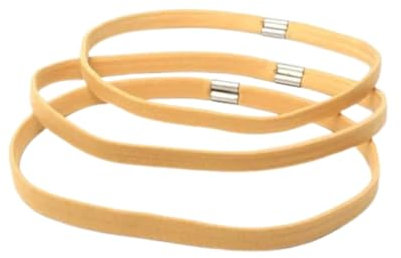 Set of 3 Natural Shades Sports Hair Elastic Forehead Headband. (Blonde)