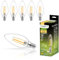 Lumiled B35 E14 LED Lampe 2W (ersetzt 25W), 249Lumen, Vintage Filament Klar Glas Leuchtmittel Kerze Kerzeform 3000K Warmweiß Birne Lampen 360° Strahlwinkel Glühbirnen Kerzenbirnen 6er-Pack