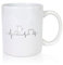 Handballer Herzschlag | Motiv Handball | Hobbysport - Tasse Weiss - Kaffeetasse/Geschenk/Familie