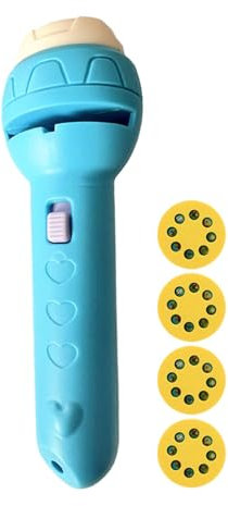 Childrens Torches Projector, Animal Torch Projector for Kids Children, Night Light Projector for Girls Boys Bedroom, with 4 Discs, Kids Flashlight Torch