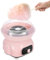 Garbenat Zuckerwattemaschine 500W Zuckerwatte Maschine Niedliche Cotton Candy Machine für Zuhause Zuckerwattemaschine mit 10 x Bambus-Stäbchen, 180°C Heiztemperatur, 3s Vorwärmzeit (Rosa)