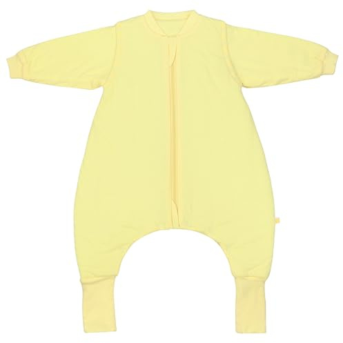schlummersack Baby Kinder Schlafsack Ganzjahr | mit Füßen, umklappbaren Bündchen und abnehmbaren Ärmeln, gefüttert, Ganzjahresschlafsack, 2.5 Tog