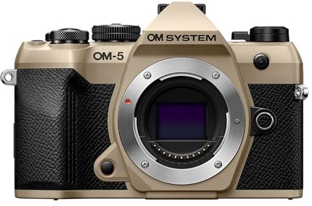 OM SYSTEM OM-5 Mark II Silver System Camera, 20 MP, 5-Axis IS, 4K Video | IP53 Weatherproof Mirrorless Body, TruePic IX Processor, Live ND Filter, Focus Stacking, USB-C Power Bank Charging