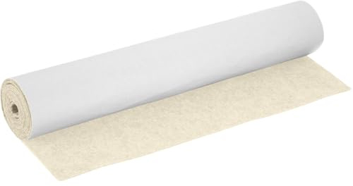Feutrine Autocollante Tissus Autocollant Beige Clair - 40 x 220 cm 1 mm d'épaisseur Rouleau de Feutre DIY - pour Liner de boîte Tapis de tiroir Auto Feutre Cadre Photo Pied de Chaise Pieds de Table
