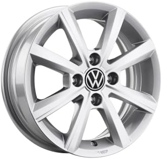 Volkswagen Merano Cerchio in Lega per up!, cross up!, GTI, 15 Pollici, Alluminio, Argento Brillante, 5,0J x 15, PCD 100/4, ET33, Diametro 430mm