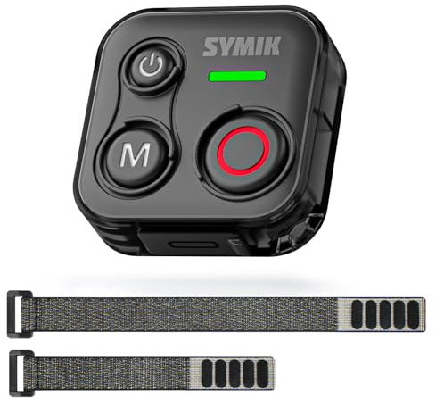 SYMIK Fernbedienung für Insta360, Bluetooth-Fernbedienung für GoPro/DJI