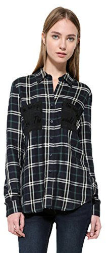 Desigual Cam_Marisa Chemise, Bleu (Azul Ultramarin 5022), X-Large Femme