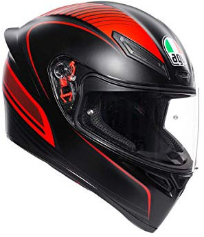 CASCO K1 AGV MULTI WARMUP MATT BLACK/RED L