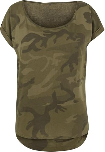 Build Your Brand Damen Ladies Camo Tee T-Shirt