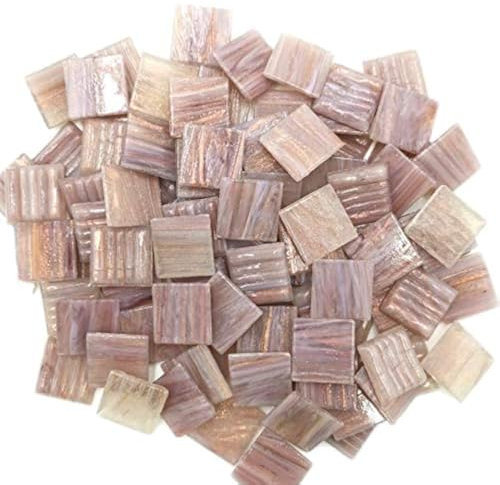Armena Mosaikstein Lila mit Kupfer Textur 2x2cm 130g (Circa 43 Stück)