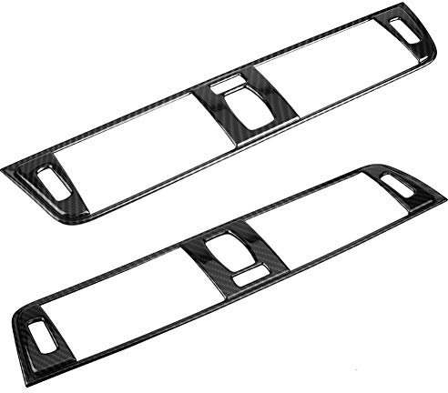 Lüftungsblende für Klimaanlagen, AC Carbon Interieur Fiber Innenausstattung Konsole Luftauslass Lüftung Rahmen Abdeckung für 3er F30 13-18