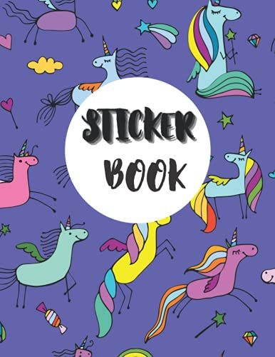 Sticker Book: Blank Sticker Book, Big Sticker Collection , 100 pages 8.5 x 11