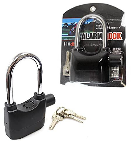 Security Motorbike Anti Theft Alarm Lock Motion Sensor Siren Bike Padlock Waterproof