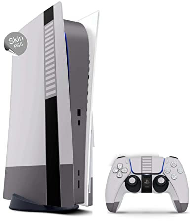 Skins4u Skin Design kompatibel mit PlayStation 5 DIGITAL Edition Vinyl Aufkleber Sticker Folie Gaming Case PS5 Cover Konsole Controller Retro SNES