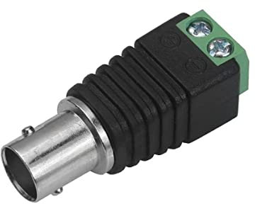 Hohlstecker Cinch BNC Stecker Buchse Kupplung Adapter Schraubklemme LED Kamera (BNC-Stecker)