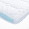 Schaumstoff Topper 160 x 200 cm, 7 cm Höhe Matratzenauflage– Matratzen Topper nach Öko-Tex Standard 100 – Matratzentopper mit Komfortschaumkern – waschbarer Bezug