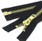 YaHoGa 40 cm #10 grande cerniera in metallo, cerniera divisibile, chiusura lampo per cappotto, giacca (ottone)