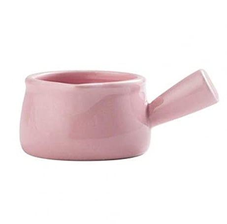 Gravy Boat Ceramic Saucepan Milk Jug Cookware Kitchen Cookware Pot Jam Bowl Milk Cup with Handle Sugar Bowls Salad Dressing Gravy Boat (Color : Pink)