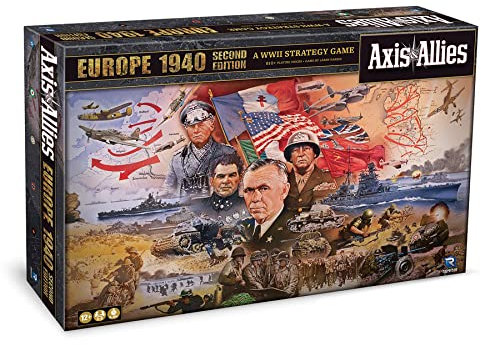 Renegade Game Studios Axis & Allies: 1940 Europe Second Edition -WWII War Miniatures Strategy Board Game, Renegade, Age 12+, 2-5 Players, 6Hr