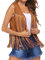 Acrawnni Damenweste mit Quasten, 70er-Jahre, Hippie-Kunstwildleder, Nieten, ärmellos, Fransenweste, Jacke, vorne offen, Boho, Westernjacke, Cardigan, A-Kaki, M