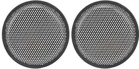 KIMISS 2 Piezas de Cubierta de Parrilla de Altavoz de 8 Pulgadas, Rejilla de Audio para Automóvil, Cubierta de Parrilla de Malla de Subwoofer de Hierro de Metal para Autocaravana