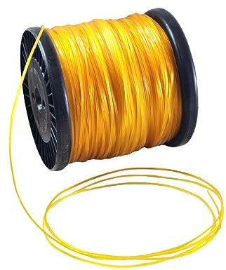 ARMERIAONLINE SINCE 1999 Bobina de alambre para desbrozadora profesional de nailon resistente reforzado con diamantes de 3 mm, 4 mm, 2,4 cm, cortabordes, cortacésped, tamaño: diámetro 2,4 mm, bobina