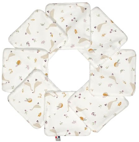 Sevira Kids - Lingettes bébé lavables 8 pièces, Sidonia Made in France