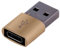 REY Adaptador Conversor USB Tipo C 3.1 Hembra a USB 2.0 Macho Color Dorado
