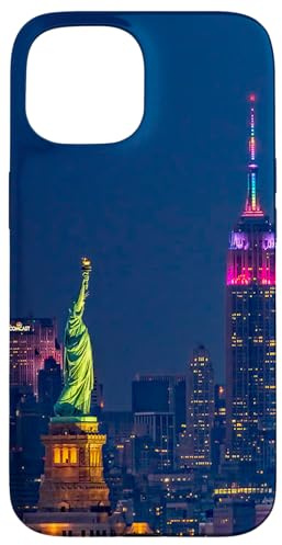 Handyhüllen im modischen Grafikdesign der Skyline von New York City Hülle für iPhone 15