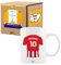 Taza del Athletic personalizada con nombre y número, diseños de tazas de futbol para fans del Athletic, tu equipo favorito en taza de cerámica de café, té, chocolate 325 ml(Athleticocerámica)