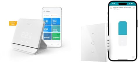 tado° Contrôle Connecté et Intelligent de la Climatisation V3+ et de la Pompe & Meross Interrupteur Volet Roulant Connecté (Fil Neutre REQUIS), Interrupteur de Rideau Compatible avec HomeKit, Alexa