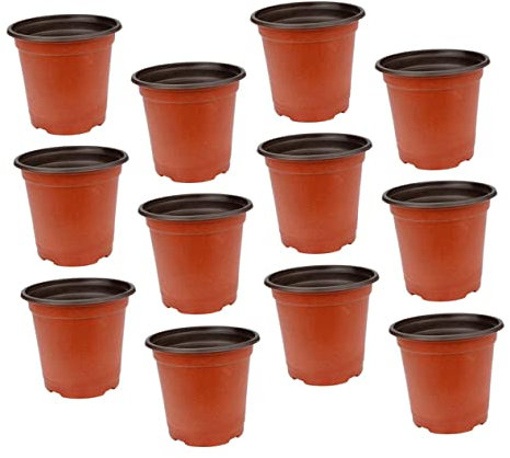 BESPORTBLE Lot de 50 Pots De Jardin en Plastique De 10 Cm pour Pépinière Légumes Fleurs Et Faciles À Utiliser
