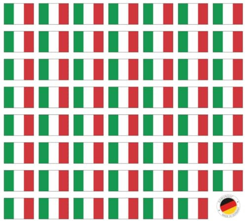 Samunshi® Aufkleber Set Italien Fahnen Auto Aufkleber Sticker 55 Flaggen Set je 5cm breit | Länderflaggen Natiaonflahnen Länderfahnen | Camper Fahrrad Auto Motorrad