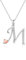 Mesovor Initiale Kette Silber 925 für Damen Mädchen, 100% Sterling-Silber-Buchstaben-Halskette mit Zirkonia, Schmuck, Geschenke für Familie, Mutter, Schwester, Ehefrau (Buchstabe-M)