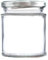 190ml Deluxe Glass Food Jam Jars with Airtight Lids suitable for Marmalade, Honey and Home Preserving (Silver Lid, Pack of 100)