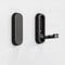 CQPRK Matte Black Foldable Towel Hooks, 2 Pack, Wall Mounted, Zinc Alloy, 25 lbs Capacity, Perfect for Coats, Towels, Robes, Bathroom, Closet, Entryway