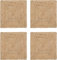 Craft Trade 6er-Set Handgewebt Geflochten Natür Jute Tischset Reversibel Rechteck Tisch Tischmatte Set Rustikal Vintage Jute-Tischsets für Dekor Küche und Esstisch- 33X33 cm
