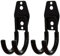 Heavy Duty Wall Hook, 2PCS 30kg Load-Bearing Metal Fan Wall Mount Bracket, Scratch Resistant J-Shape Utility Hooks with Pvc Sleeve for Wall Fan, Hose, Helmet, Fan Wall Mount