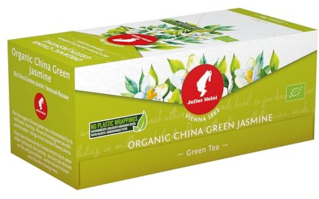 Julius Meinl Bio Tee - 25 Teebeutel | Premium Auswahl: Früchtetee, Kräutertee, Grüntee & Schwarztee | 100% biologische Zutaten | Vielfältiger Teegenuss (Bio China Grüntee Jasmin)