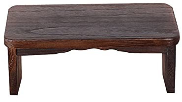 Gaxcent Klappbar Yoga Meditationsbank, Perfekter Holzkniehocker Ergonomische kniende Meditations-Yogabank, für Teezeremonie, Yoga, Beten, Tiefe Meditationsbank,Braun