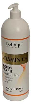 VITAMIN C + BODY WASH ENERGIZING WITH PURE HYALURONIC ACID 1L MADE IN ITALY