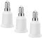 3 Pcs E14 to E27 Lamp Holder Adapter Converter, E14 to E27, Small Screw to Bayonet Bulb Socket Adapter, Light Adapter Converter, Bayonet to Screw Bulb Adaptor, Bayonet Adapter